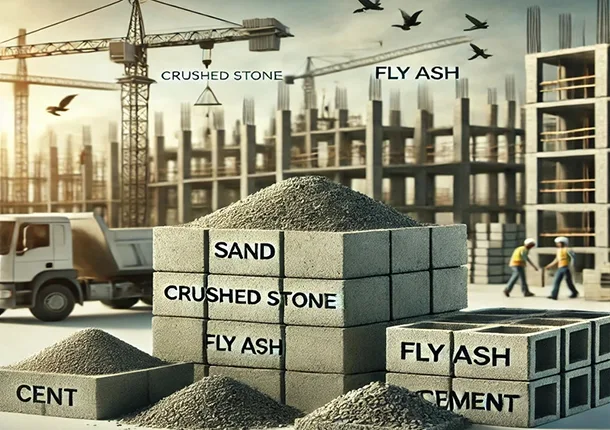 Bahan apa sing digawe saka bata beton?